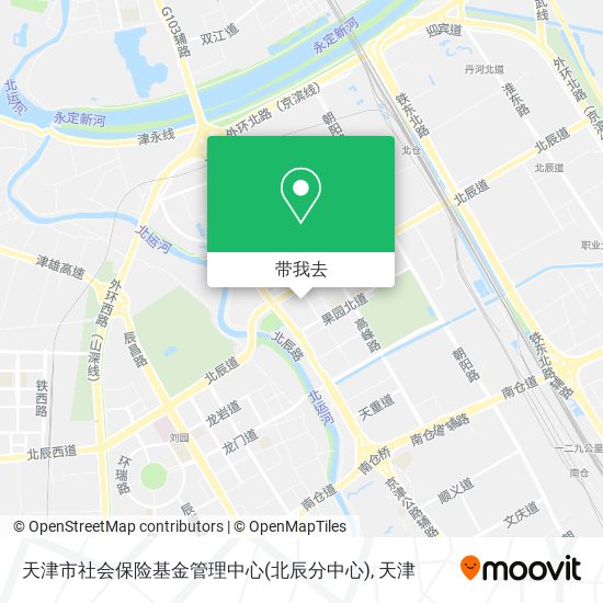 天津市社会保险基金管理中心(北辰分中心)地图