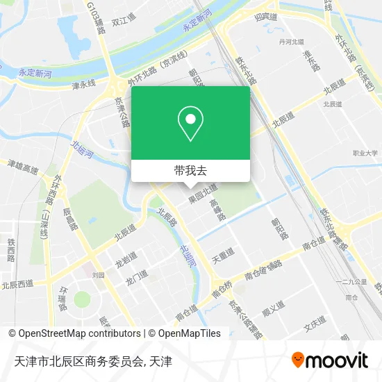 天津市北辰区商务委员会地图