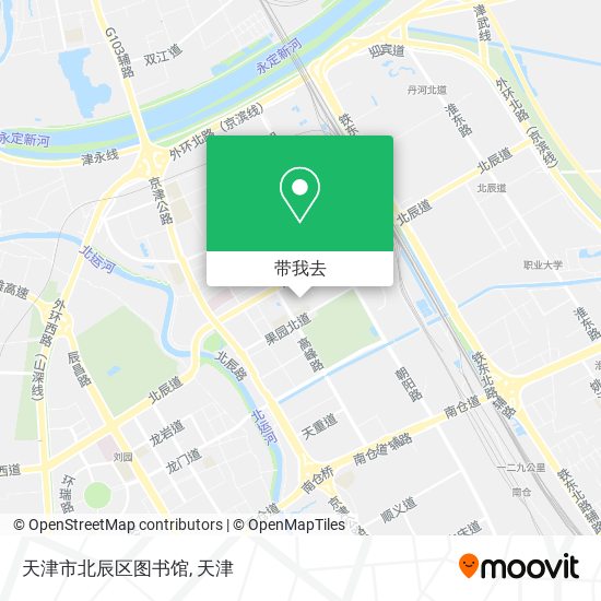 天津市北辰区图书馆地图