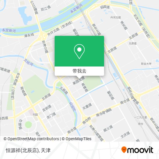恒源祥(北辰店)地图
