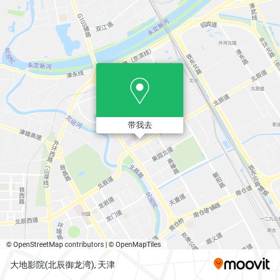 大地影院(北辰御龙湾)地图