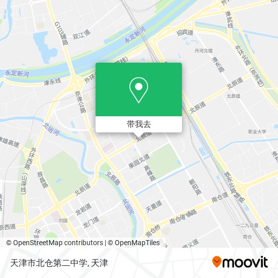 天津市北仓第二中学地图