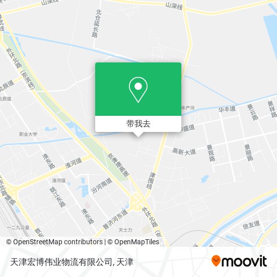 天津宏博伟业物流有限公司地图