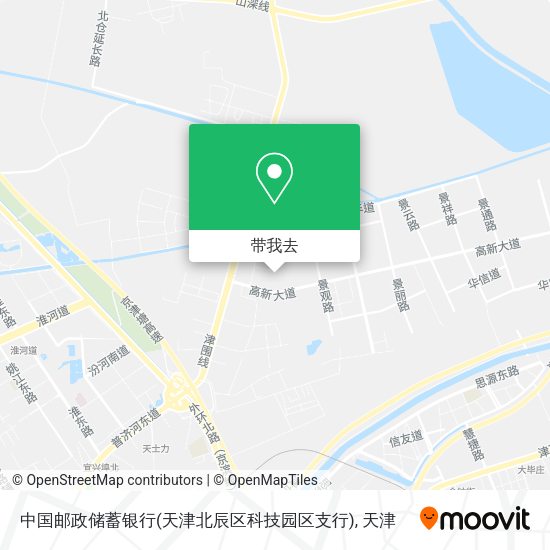 中国邮政储蓄银行(天津北辰区科技园区支行)地图