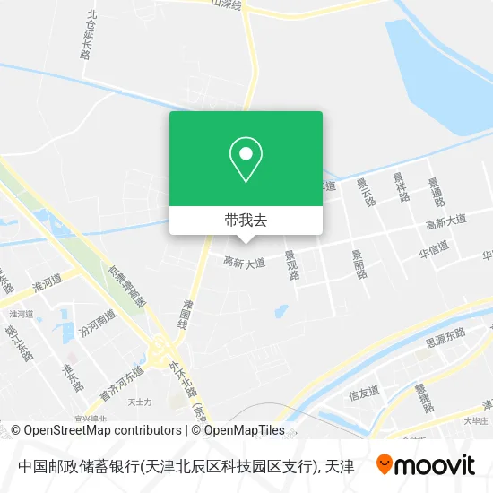 中国邮政储蓄银行(天津北辰区科技园区支行)地图