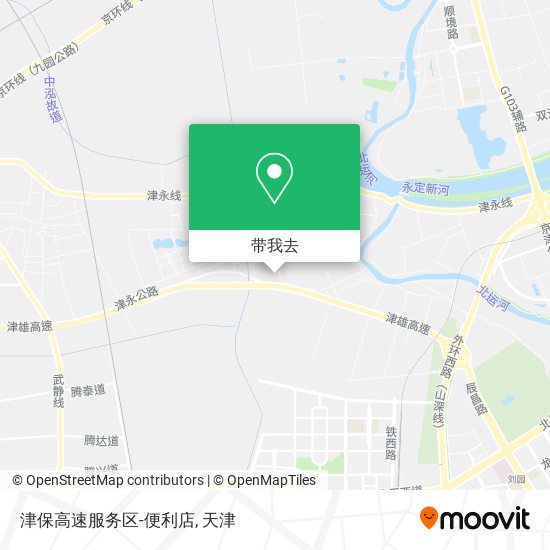 津保高速服务区-便利店地图