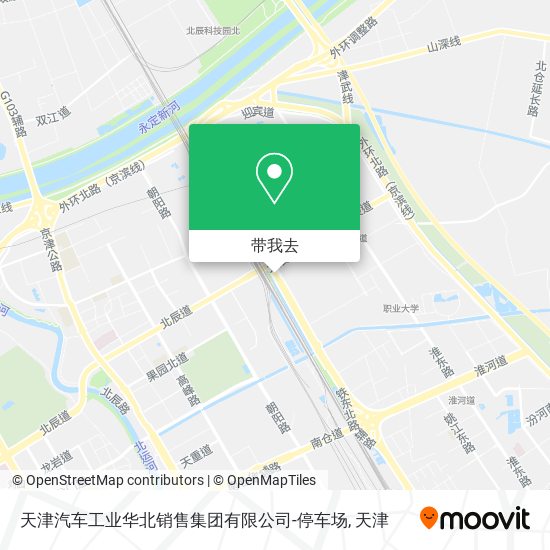 天津汽车工业华北销售集团有限公司-停车场地图