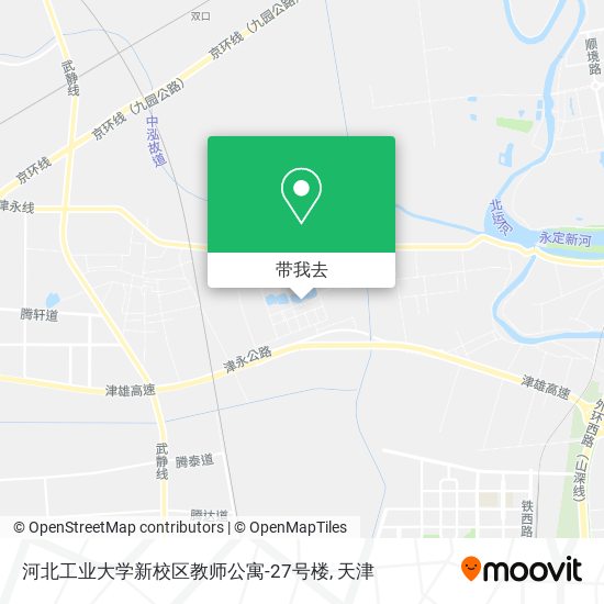 河北工业大学新校区教师公寓-27号楼地图