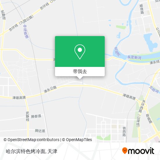 哈尔滨特色烤冷面地图