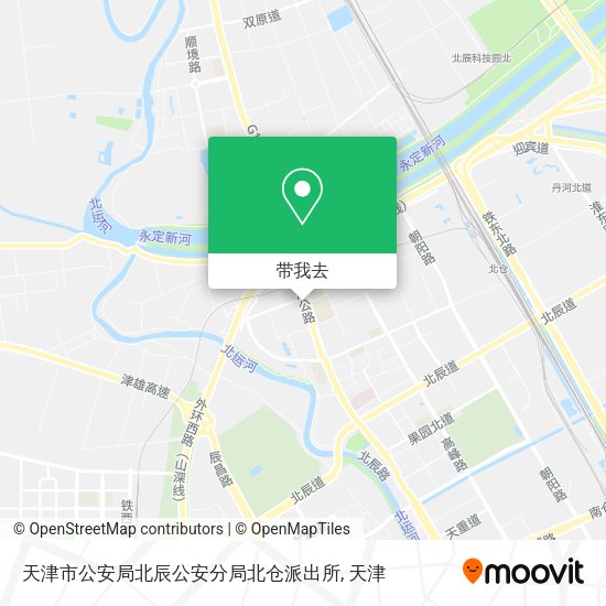天津市公安局北辰公安分局北仓派出所地图