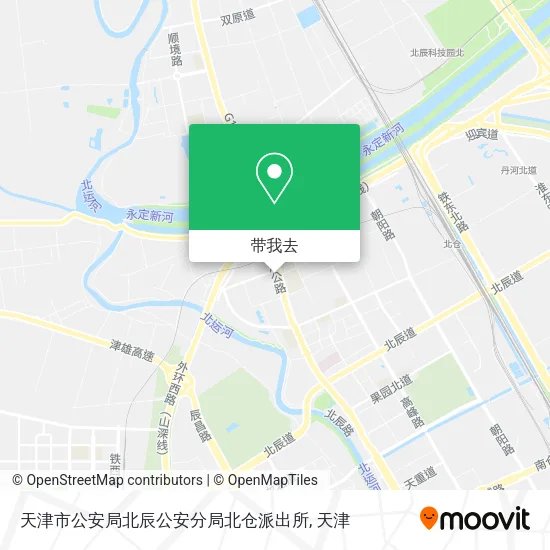 天津市公安局北辰公安分局北仓派出所地图