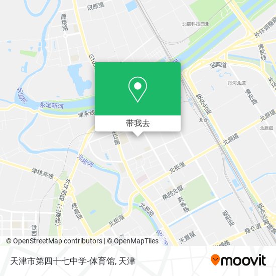 天津市第四十七中学-体育馆地图