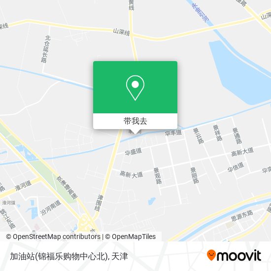 加油站(锦福乐购物中心北)地图