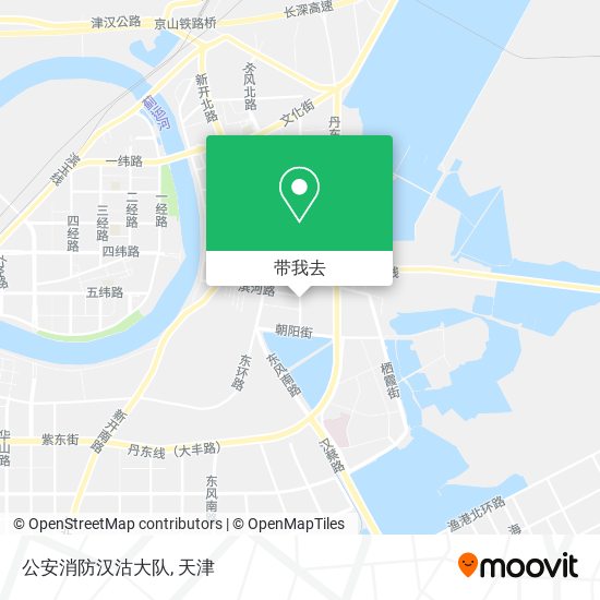 公安消防汉沽大队地图