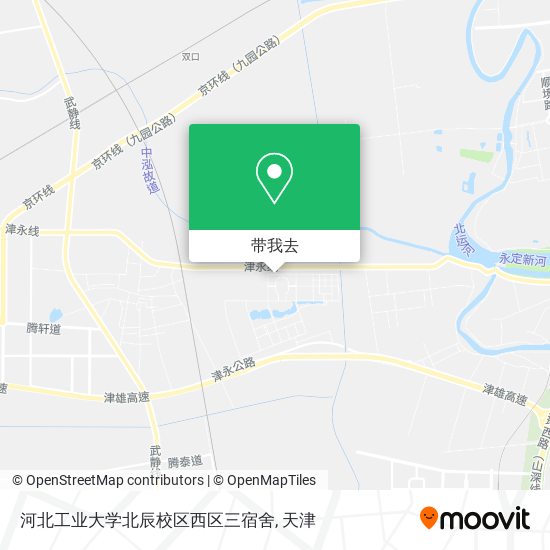 河北工业大学北辰校区西区三宿舍地图