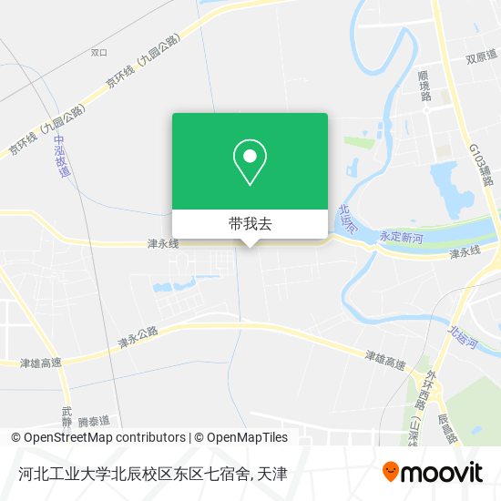 河北工业大学北辰校区东区七宿舍地图