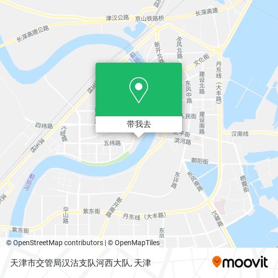 天津市交管局汉沽支队河西大队地图