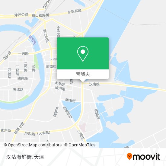 汉沽海鲜街地图