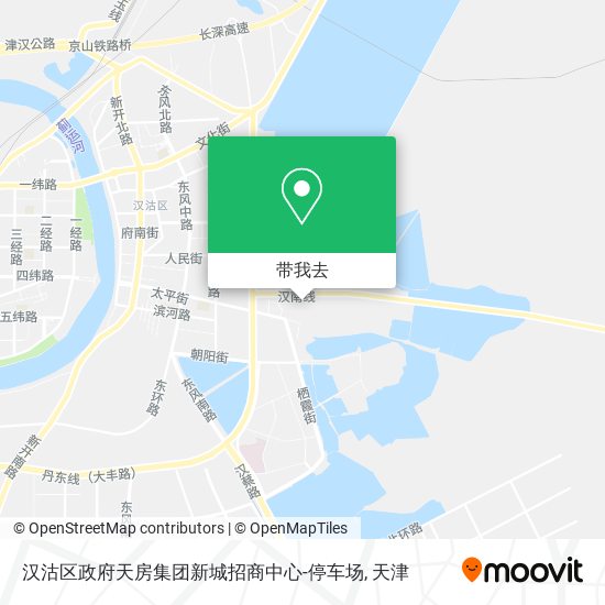 汉沽区政府天房集团新城招商中心-停车场地图