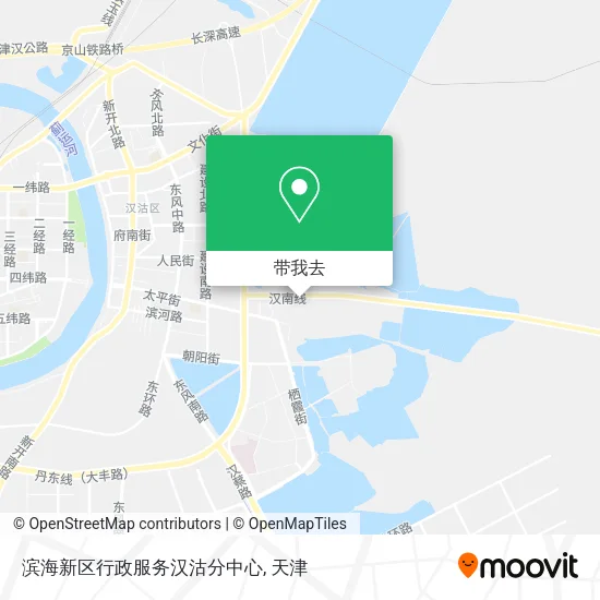滨海新区行政服务汉沽分中心地图