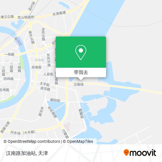 汉南路加油站地图
