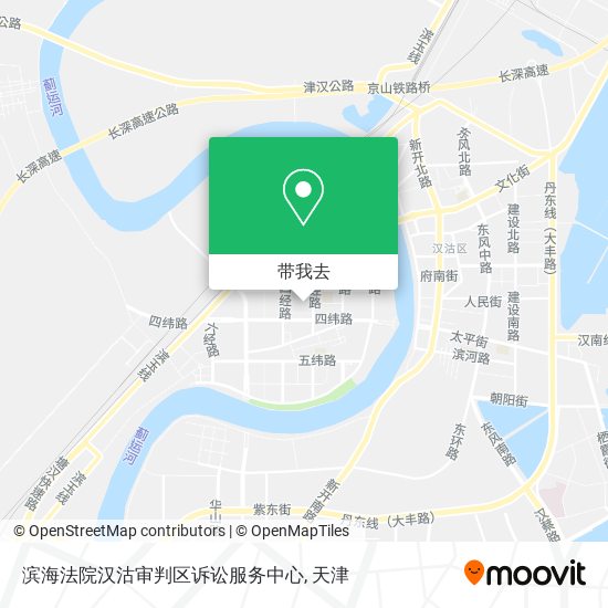 滨海法院汉沽审判区诉讼服务中心地图