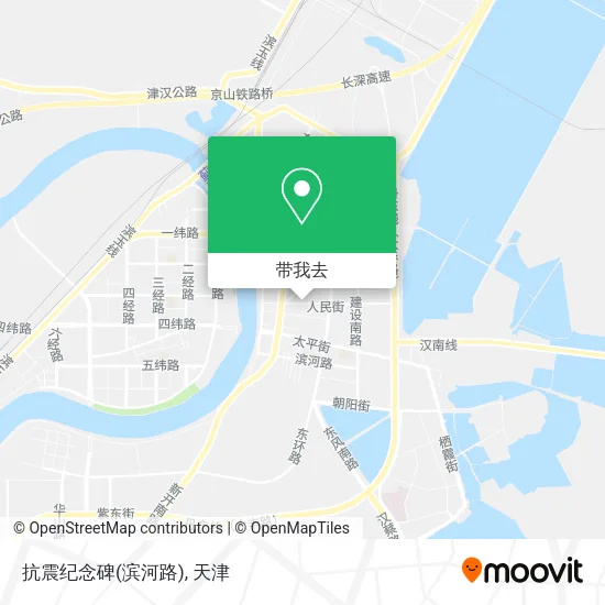 抗震纪念碑(滨河路)地图