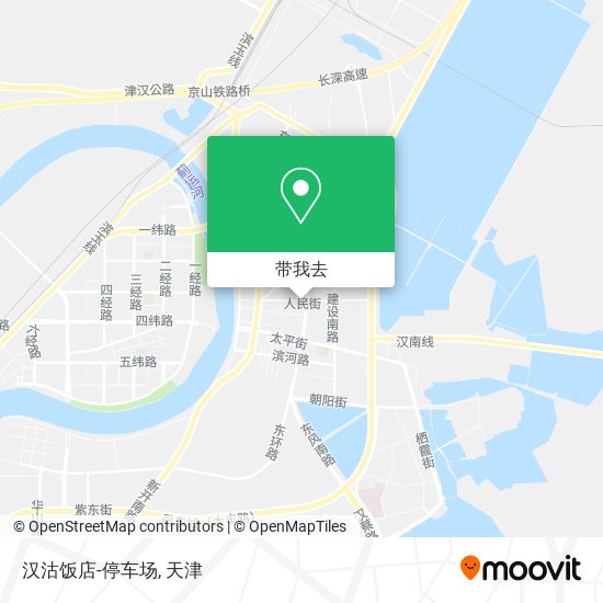 汉沽饭店-停车场地图