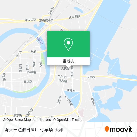 海天一色假日酒店-停车场地图