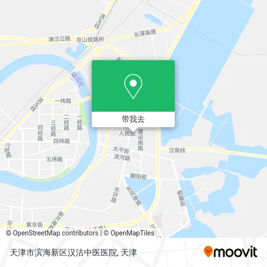 天津市滨海新区汉沽中医医院地图