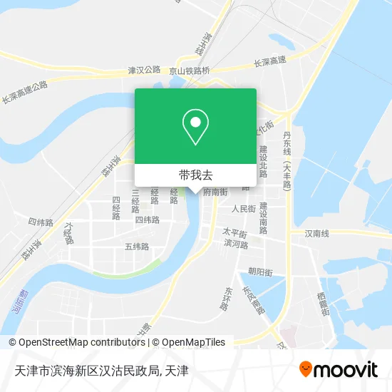天津市滨海新区汉沽民政局地图