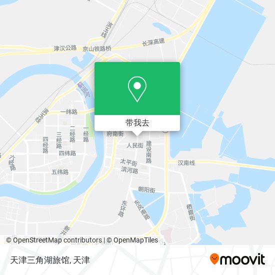 天津三角湖旅馆地图