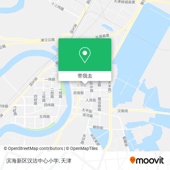 滨海新区汉沽中心小学地图