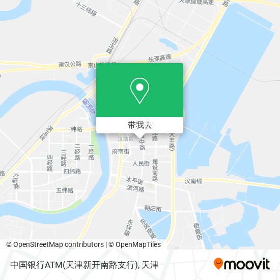 中国银行ATM(天津新开南路支行)地图