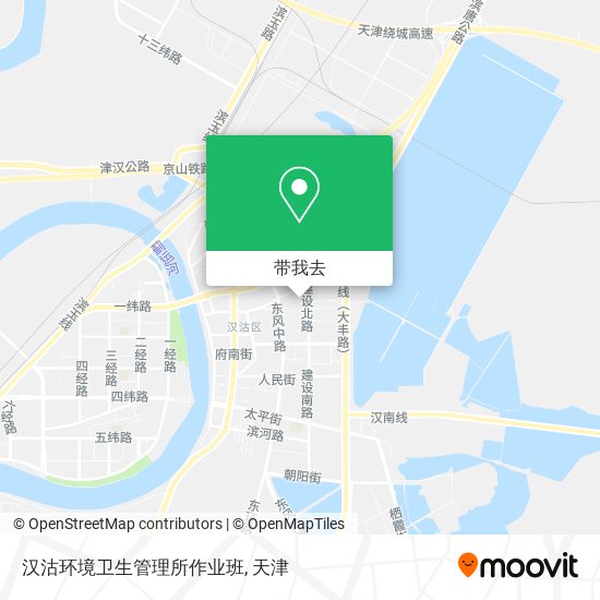 汉沽环境卫生管理所作业班地图