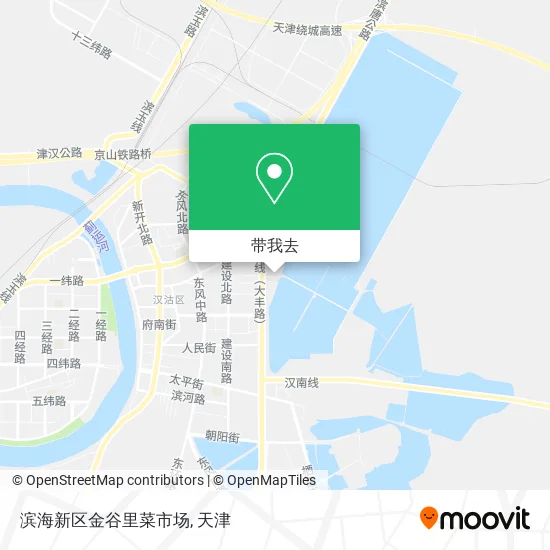 滨海新区金谷里菜市场地图