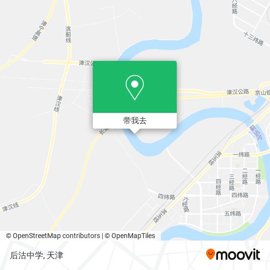后沽中学地图
