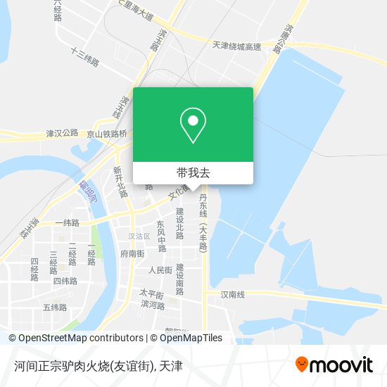 河间正宗驴肉火烧(友谊街)地图