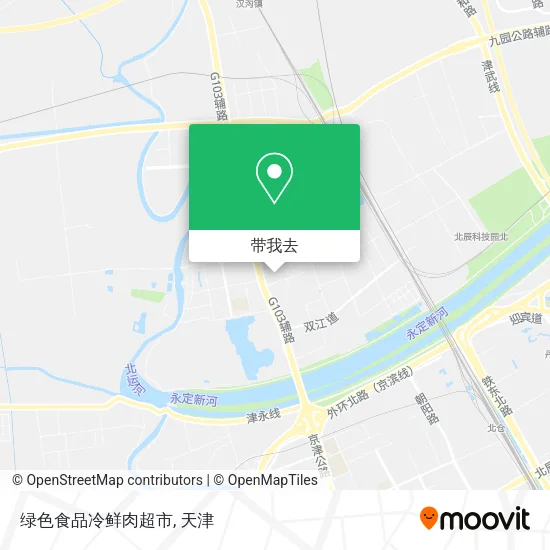 绿色食品冷鲜肉超市地图