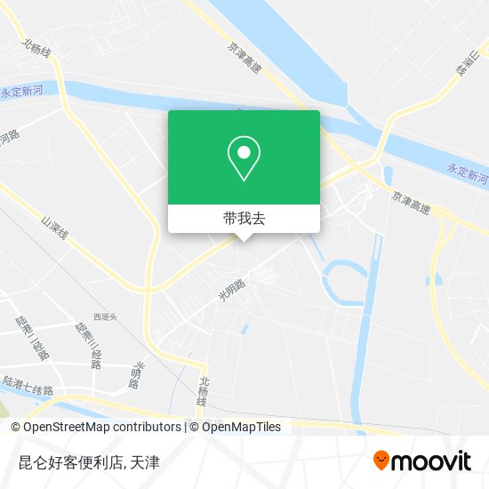 昆仑好客便利店地图