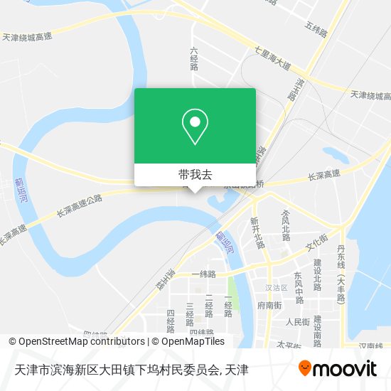 天津市滨海新区大田镇下坞村民委员会地图