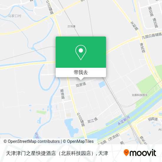 天津津门之星快捷酒店（北辰科技园店）地图