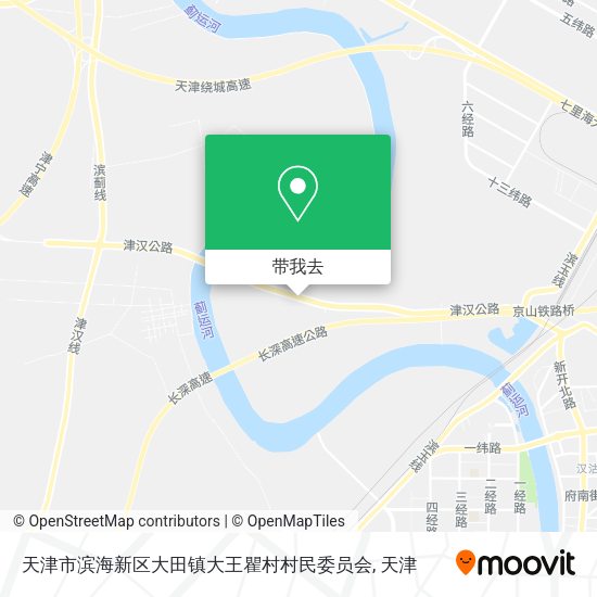 天津市滨海新区大田镇大王瞿村村民委员会地图