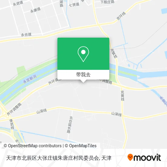 天津市北辰区大张庄镇朱唐庄村民委员会地图