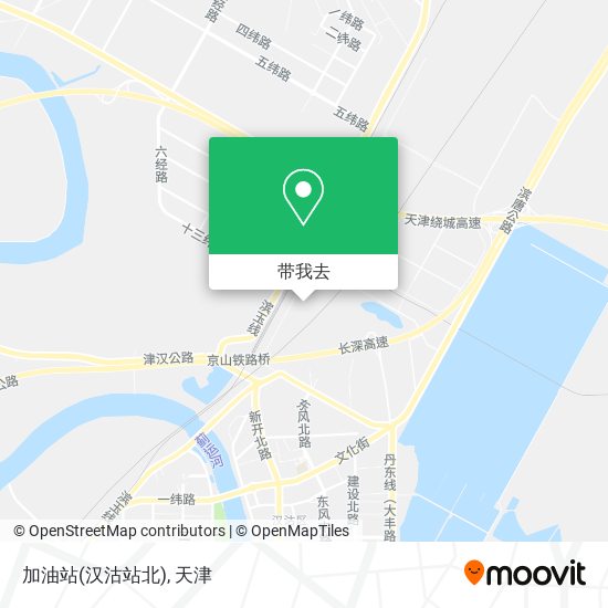 加油站(汉沽站北)地图