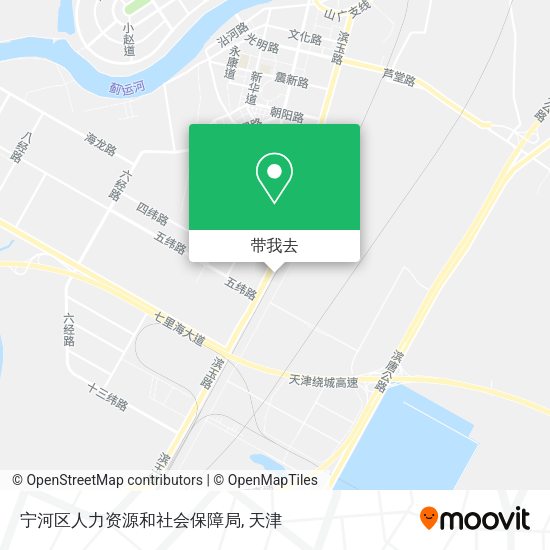 宁河区人力资源和社会保障局地图