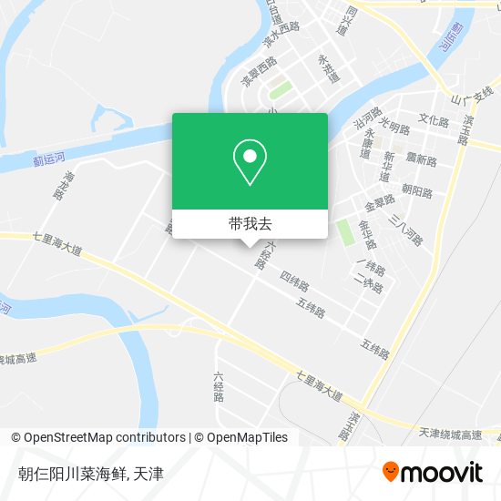 朝仨阳川菜海鲜地图