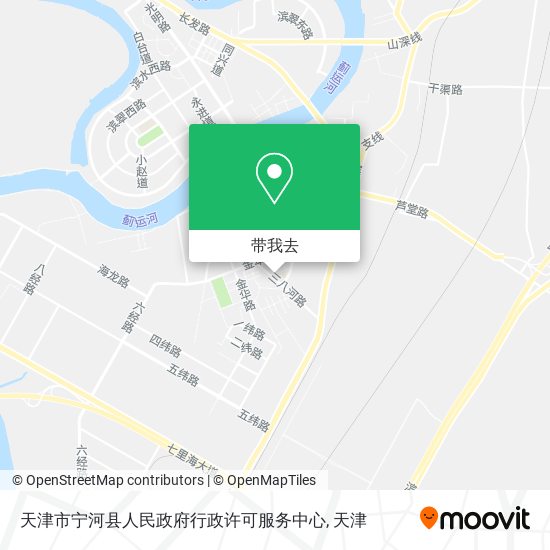 天津市宁河县人民政府行政许可服务中心地图