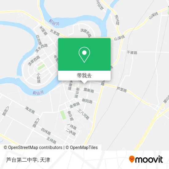芦台第二中学地图