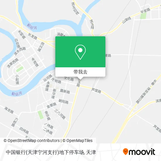 中国银行(天津宁河支行)地下停车场地图
